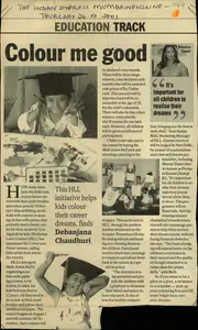 Chaudhuri, Debanjana (Reporter). Colour Me Good, 24 July 2003 | Newspaper Clipping