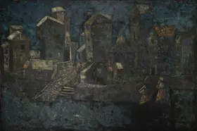 Sagara, Piraji (Artist). Mute Evening, 1962 | Painting