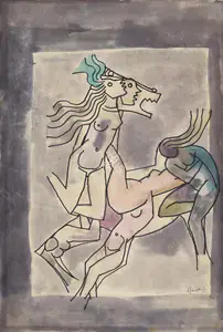 Husain, M.F. (Artist). Untitled, c.1980 | Painting