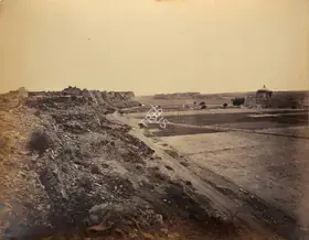 Bourne, Samuel (Photographer). Ruins of Tughlaqabad Fort, Delhi, Mid 1860s | Antiquarian Photograph