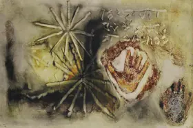 Swaminathan, J. (Artist). The Emerging Sign, 1965 | Painting