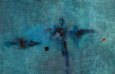 Gaitonde VS Artist Untitled Oil on canvas 1961 Painting FineArts 00545806
