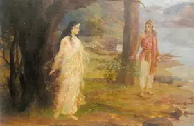 Muller, A.H. (Artist). Dushyant & Shakuntala, n.d. | Painting