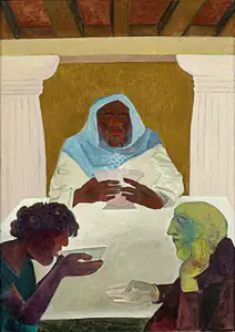 Khanna, Krishen (Artist). Emmaus, 1998 | Painting