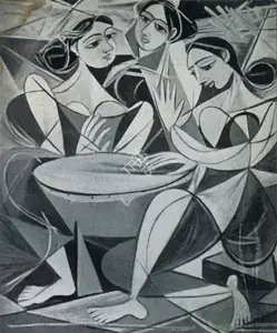 Keyt, George (Artist). Raban Players, n.d. | Painting
