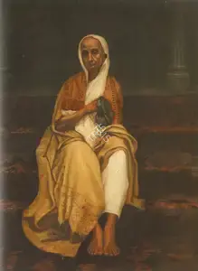 Law, Bhavani Charan (Artist). Lady On The Steps, n.d. | Painting
