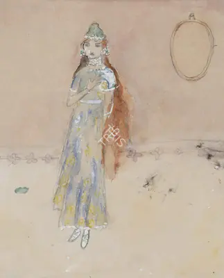 Sher-Gil, Amrita (Artist). Daughter of Farkas Khan, 1923 | Painting