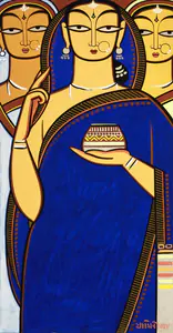 Roy, Jamini (Artist). Untitled (Three Women), n.d. | Painting