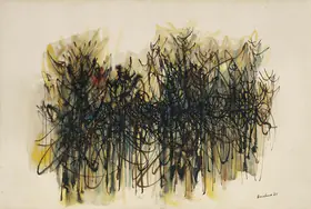 Reddy, Krishna (Artist). Untitled (Group of Trees), 1963 | Painting