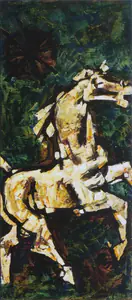 Husain, M.F. (Artist). Horse, 1961 | Painting