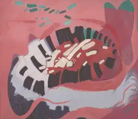 Makhijani, Sheila (Artist). Peachy Peach Leachy Leach, 2002 | Painting