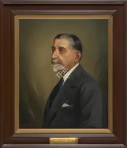Pithawalla, Sorab M. (Artist). Bapuji B. Lam. Esq., M.B.E. (1866-1946), 1947 | Painting