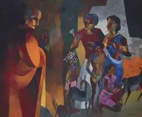 Sengupta, Niren (Artist). The Merciful One, n.d. | Painting