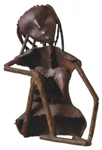Hore Somnath Artist Seated Girl Bronze 1981 Sculpture FineArts 00332112