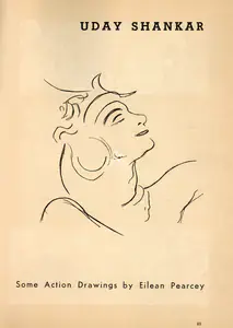 Pearcey, Eilean (Essayist). Some Action Drawings - Uday Shankar. In <i>Marg.</i> 6(2), pp. 45-49. Bombay: Modern Artists and Architects Research Group, April 1953 | Essay | FineArts | 00668810