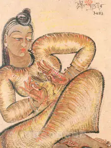 Khastgir, Sudhir (Artist). The Dancer, 1945 | Painting