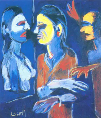 Subramanyan, K.G. (Artist). Figures, 1995 | Painting
