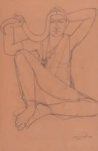 Shaw, Lalu Prasad (Artist). Untitled, 1990 | Drawing