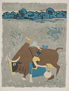 Husain, M.F. (Artist). Untitled, n.d. | Graphic Art