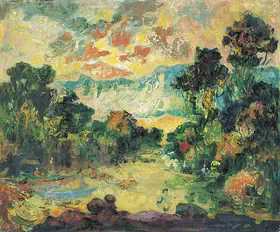 Almelkar, A.A. (Artist). Landscape, c.1947 | Painting
