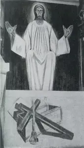 Souza, F.N. (Artist). Christ the Judge, 1952 | Painting