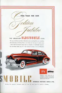 General Motors India (Advertiser). The Smartest Oldsmobile Ever, 1948 | Advertisement