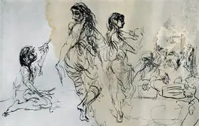 Topolski, Feliks (Artist). A Rehearsal in Progress, n.d. | Drawing