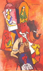 Husain, M.F. (Artist). Untitled, n.d. | Painting
