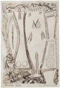 Souza, F.N. (Artist). Untitled, 1952 | Painting