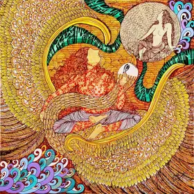Kohli, Seema (Artist). The golden womb series, 2014 | Painting