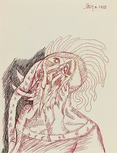 Souza, F.N. (Artist). Untitled, 1968 | Drawing