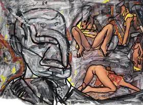 Souza, F.N. (Artist). Untitled, 1989 | Painting