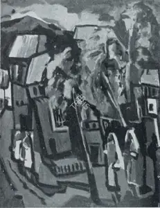 Santosh, G.R. (Artist). Composition, n.d. | Painting