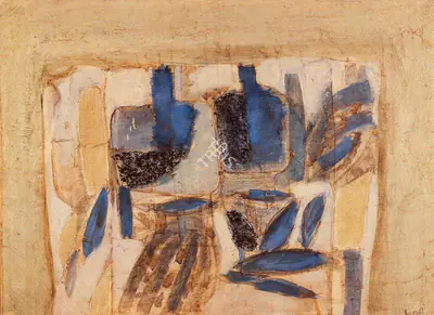 Subramanyan, K.G. (Artist). Still Life with Two Bottles, 1963 | Painting