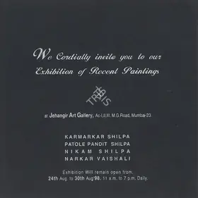 Exhibition of Recent Paintings, 1998 | Group Exhibition Invitation | 00858854