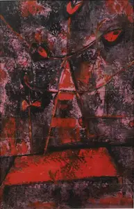 Sen, Sunil Madhav (Artist). Untitled (Figure in Red), n.d. | Painting