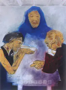 Khanna, Krishen (Artist). Emmaus, n.d. | Painting