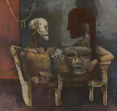 Pyne, Ganesh (Artist). The Masks, 1994 | Painting