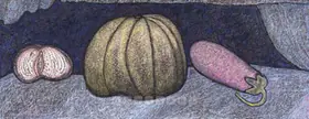 Chowdhury, Jogen (Artist). Still Life Withfruits II, 2001 | Drawing