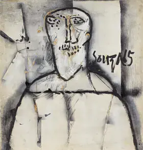 Souza, F.N. (Artist). Head, 1965 | Painting