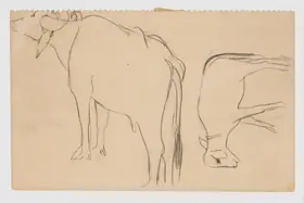 Sher-Gil, Amrita (Artist). Untitled (Buffaloes), 1941 | Painting