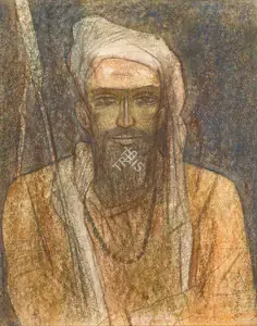 Pyne, Ganesh (Artist). Untitled (Baul), 1991 | Painting