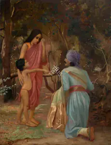 Varma, Raja Ravi (Artist). Portrait of Shungrasoobyer Avergal (1836 - 1904), Dewan of Travancore, c.1890s | Painting