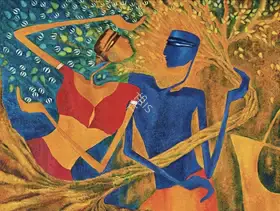 Prajapati, Bharti (Artist). Parijataka, 2015 | Painting