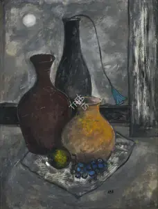 Ara, K.H. (Artist). Untitled (Still Life), c.1950 | Painting