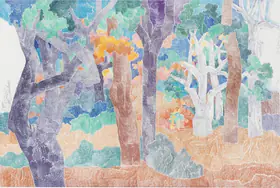 Goud, K. Laxma (Artist). Untitled (Landscape), 2003 | Print