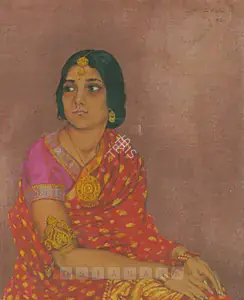 Stowitts, Hubert (Artist). Miss Chatterji, Poetess, 1930 | Painting