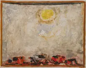 Hebbar, K.K. (Artist). Untitled (Landscape), n.d. | Painting