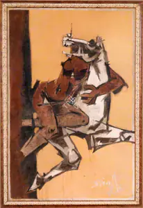 Husain, M.F. (Artist). Rape, 1970 | Painting