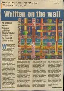 Mirchandani, Gopal (Reporter). Written on the Wall, 23 February 2006 | Newspaper Clipping | 00849697